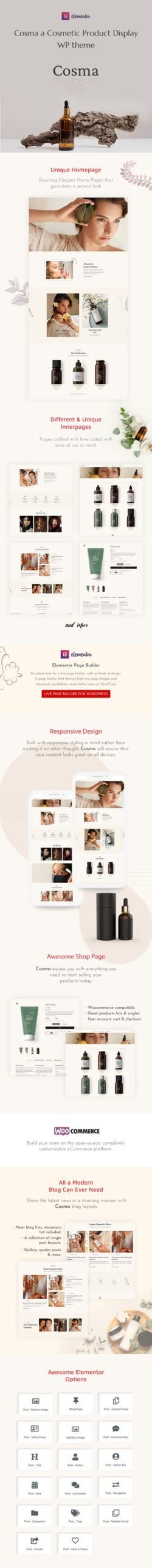 beauty cosmetics wordpress theme