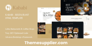 Kababi restaurant WordPress theme here