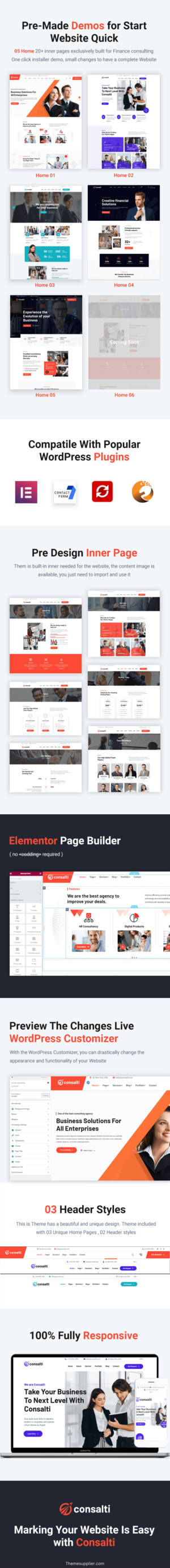 best business consultancy wordpress theme