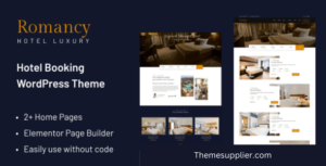 hotel booking wordpress theme