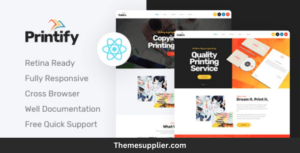 printing company wordpress theme